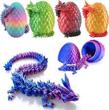 12 Inch 3D Printed Dragon Eggs with Dragon Inside. Easter Dragon Eggs, Mystery S picture