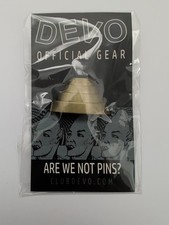 DEVO Official Gold Coloured Energy Dome Pin Badge Limited Release New Sealed picture