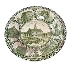 PHILADELPHIA Pennsylvania PA Antique B&D HISTORICAL POTTERY Souvenir PLATE picture