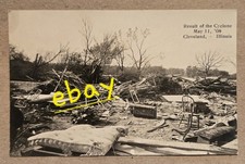 Result Of Cyclone Cleveland Illinois IL Vtg Real Photo Postcard F8 picture