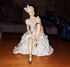 Vintage WALLENDORF German Porcelain Art Deco Dancing Lady Bisque Figurine 7497 picture