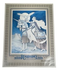 Texas Renaissance Festival TRF Tenth Annual 1984 Real  Musgrave Poster Signed picture
