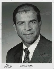1991 Press Photo George J. Frame, Jaguar Executive - lra26938 picture