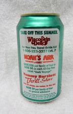 Vtg Mountain Dew Wis Dells Noahs Ark Bartlett Show 12 oz EMPTY can 1998 MT DEW picture