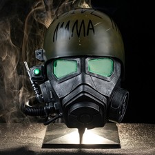 Xcoser Fallout Desert Ranger Battle Helmet LED Light Resin Replicas Wearable picture