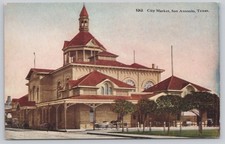 San Antonio Texas City Market Arcade Pavilion Divided Back Postcard picture