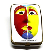 LIMOGES FRANCE BOX - DUBARRY - PRINCE'S TRUST MASK - NEIL DIAMOND picture