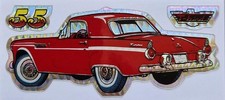 1 Rare VTG Classic 1955 Ford Thunderbird Vending Machine Sticker, 