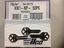 Ilco Kwikset KW1 Key Blanks - Box of 50, Nickel Plated picture