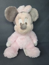 Disney Parks Baby Minnie Mouse Plush Rattle Pastel Pink Super-Soft Plush Toy 9