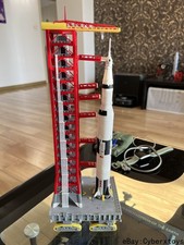 1/400 Scale NASA Saturn V with Launching Tower Frame Model 3D Build Painted picture