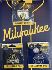 2026 MILWAUKEE BREWERS POSTSEASON & NL CENTRAL DIV CHAMP PINS STADIUM EXCLUSIVE picture