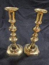 Virginia Metalcrafters Pair of 3052 9.5” Newport Candlesticks Solid Brass picture