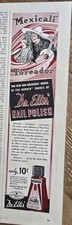1941 Dr. Ellis Mexicali Toreador Red Nail Polish cosmetic vintage Ad   picture