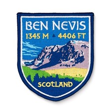 Ben Nevis Scotland UK Embroidered Iron On Patch picture
