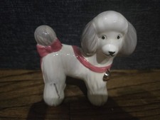 NWT Anthropologie vintage inspired poodle dog ceramic figurine picture