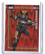 2026 Topps Chrome Marvel Wolverine Orange RayWave Refractor /25 X-Men #199 picture