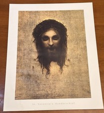 St. Veronica's Handkerchief Jesus Christus Un-Framed Print 20” X 16” Felix R. picture