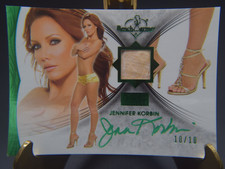 2013 Bench Warmer Gold Edition Shoe Memorabilia Jennifer Korbin s/n 10/10 Green picture