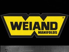 WEIAND Manifolds - Original Vintage 1970's 80's Racing Decal/Sticker 7.75 inch picture