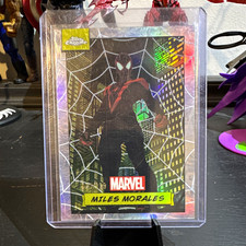 Topps 2024 Topps Chrome Marvel Miles Morales #81 spiderweb refractor /399 picture