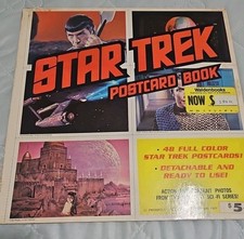 VINTAGE, ORIGINAL 1977 PARAMOUNT PICTURES STAR TREK POSTCARD BOOK, Unused picture