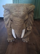 VTG Jaimy (c) ELEPHANT Planter Vase Sculpture 10” Holder 3D Realistic Resin picture