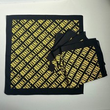 Fernet-Branca Promo Bandana Scarf Black Yellow Logo Bartender Collectible NWOT picture