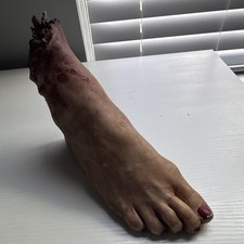 Severed Girl Foot Halloween Prop Horror High Quality Silicone Realistic picture