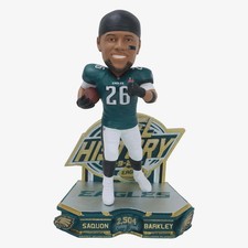 Saquon Barkley Philadelphia Eagles Single-Season Rushing Yards Record Bobblehead picture