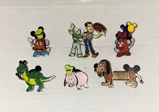 Auth Toy Story Pin Lot 6 Pcs Woody Buzz Rex Mr  Mrs Potatohead Ham Slinky Dog picture