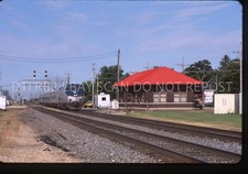 ZM3 ORIGINAL SLIDE AMTK AMTRAK 76 EARLVILLE IL ILLINOIS CARL SANDBURG picture