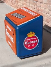 Rare 1950's Vintage Corona Beer Ice Chest Garage Party Cooler Cervezas $475 picture