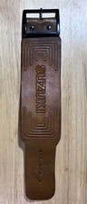 VINTAGE 1970s VERY RARE SUZUKI MOTORCYCLE MOTOCROSS LEATHER BIKER BELT BRACELET  picture