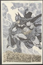 Batman original comic art by Tony Daniel picture