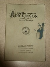 RARE Vintage Williamsport Dickinson Seminary and Junior College 1940 Catalogue picture