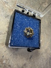 Vintage 10k Gold Stamped Freemason Masonic Pin Square and Compass picture