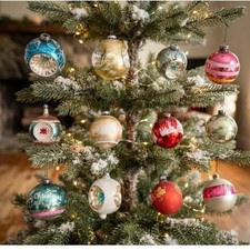 VTG Set of 13 European German Shiny Brite Christmas Tree Ornaments Home Decor picture