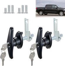 2PCS Truck Cap Locking T-Handle, Camper Shell Accessories, T-Handle Latch with K picture