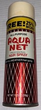 Vintage Hair Spray Aqua Net FULL Red Graphic Logo Can 11.25 Oz. Faberge Co. picture