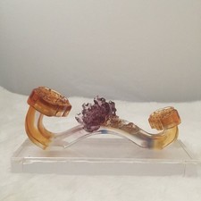 Liuli Crystal Glass Riches & Honour Ru-Yi Feng Shui Home Ornament with base picture