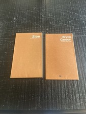 Vintage 1970s Bryce Canyon & Zion National Park Maps Utah picture