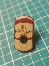 Vtg Old Milwaukee Beer Gold Tone Lapel Pin picture
