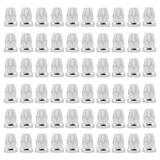 60 Pcs Semi Truck Wheel Lug Nut Covers 33mm Chrome ABS Thread-on Lug Nut Caps picture