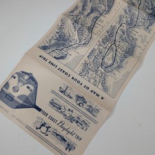 Vtg CA Southern Pacific Coast Daylight Foldout Map Route Schedule Brochure picture