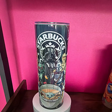 Starbucks Black & Gray Tumbler Travel Cup, Coffee & Tea Theme Advertising picture