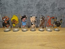 7 Vintage 1973 PEPSI Warner Bros Collector Series Looney Tunes Drinking Glasses picture