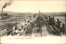 Columbus Georgia GA General View The Rotograph Co. c1900s-10s Postcard bhn picture