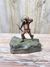 VINTAGE K & O KRONHEIM & OLDENBUSCH COLD PAINTED NATIVE AMERICAN INDIAN - C 1930 picture