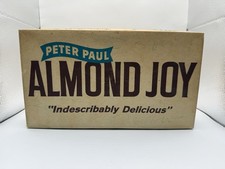 1950s Peter Paul Almond Joy Candy Display Box Vtg Atq Advertising “Delicious” picture
